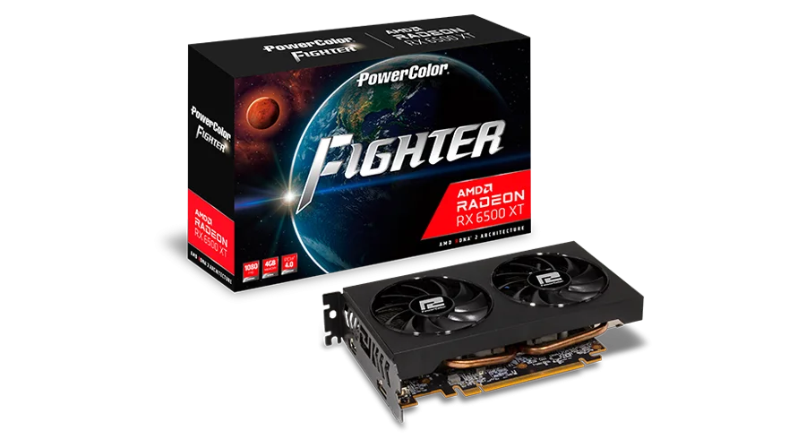 PowerColor Fighter AMD Radeon RX 6500 XT 4GB GDDR6
